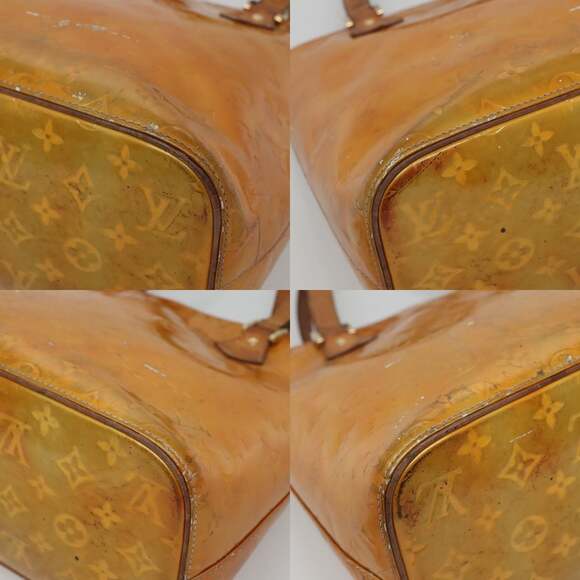 LOUIS VUITTON Monogram Vernis Houston Hand Bag Gris M91053 - Picture 10 of 12